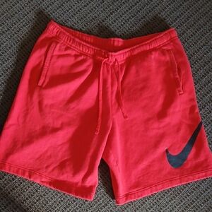 Nike Women's Athletic Shorts in Red and Black